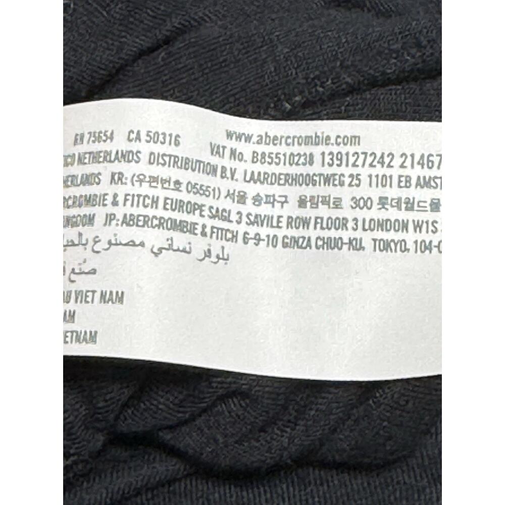 Abercrombie & Fitch Women's X-Large Soft Cowl Neck Pullover Black Jersey Loose - Picture 7 of 8